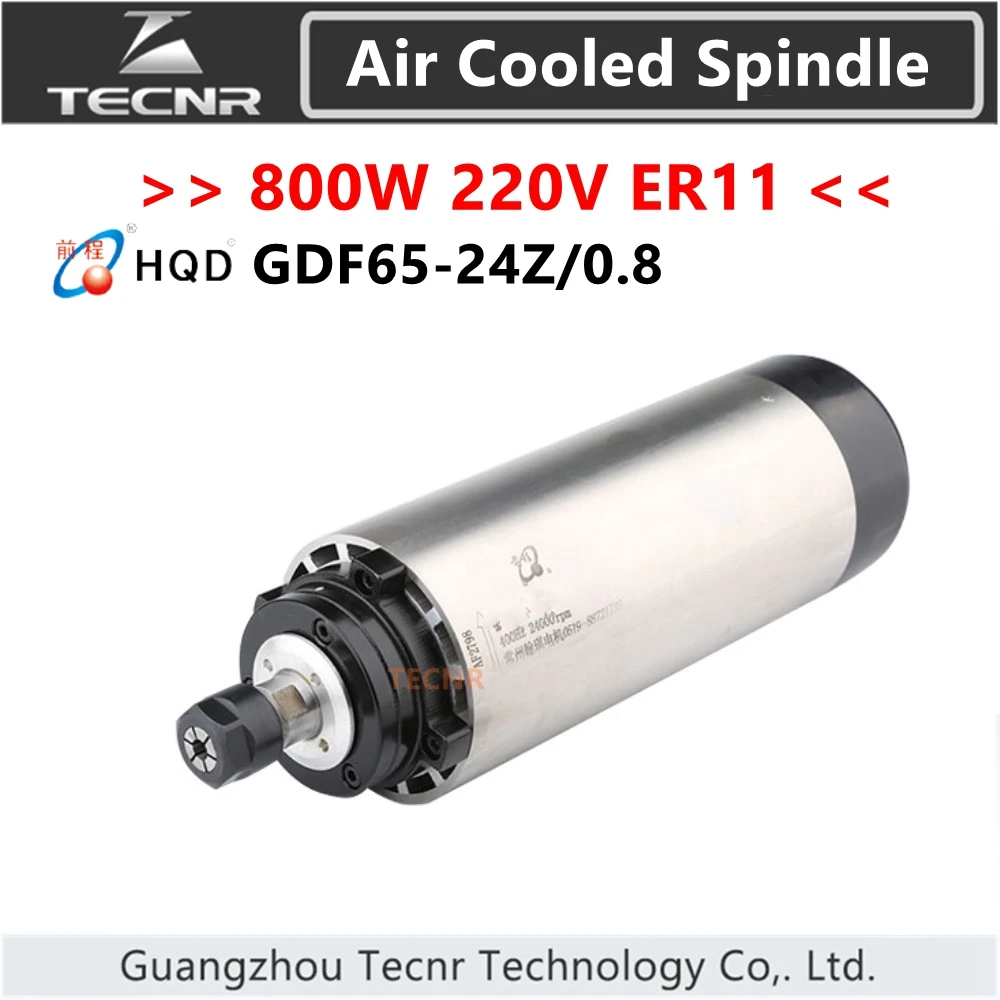 HQD 800 Вт 220 В шпиндель с воздушным охлаждением ER114pcs подшипников для фрезерного