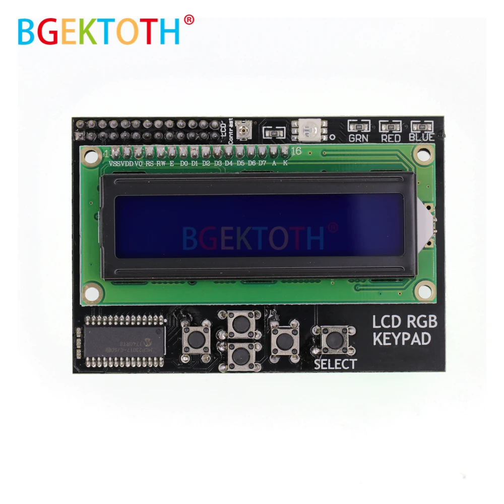 I2C IIC интерфейс RGB светодиодный экран LCD 1602 + клавиатура для Raspberry Pi | Инструменты