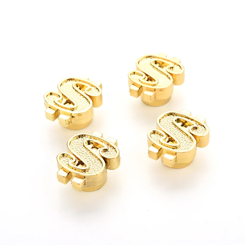 4 шт. S Форма золото колпачки универсальные колесные диски доллар автомобилей