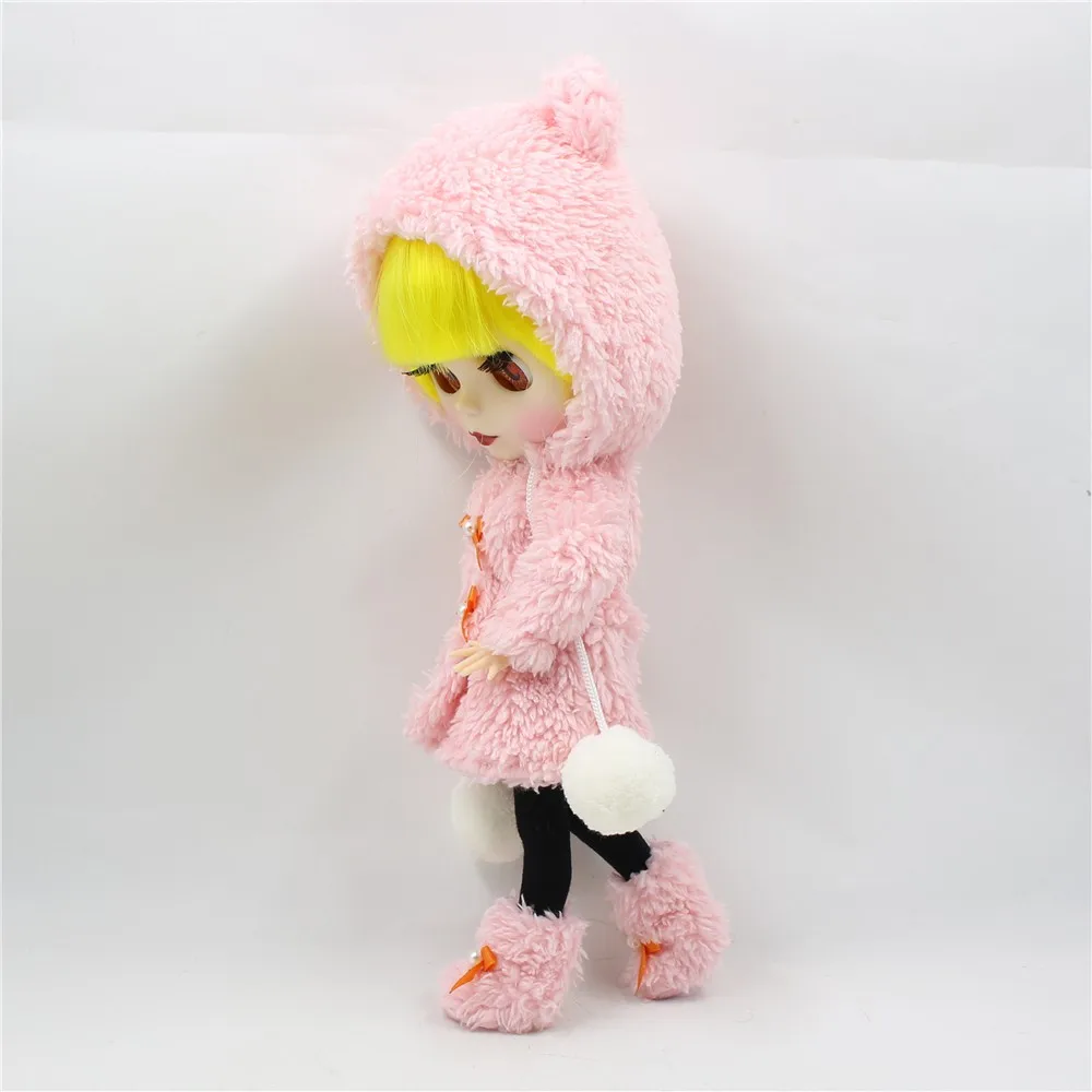 Clothes For 1/6 Blyth White Long Dress With Headwear& Waistcoat Pastoral Style