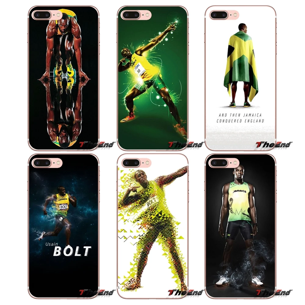 Для Samsung Galaxy S2 S3 S4 S5 MINI S6 S7 edge S8 S9 Plus Note 2 3 4 5 8 Coque Fundas Custom Case Usain Bolt Quick Man