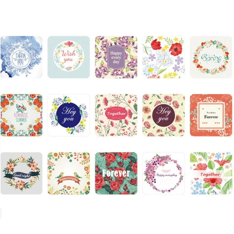 38pcs Creative Cute Colorful Flower Mini Paper Sticker Decoration Diy Ablum Diary Scrapbooking Label Kawaii Stationery | Канцтовары для