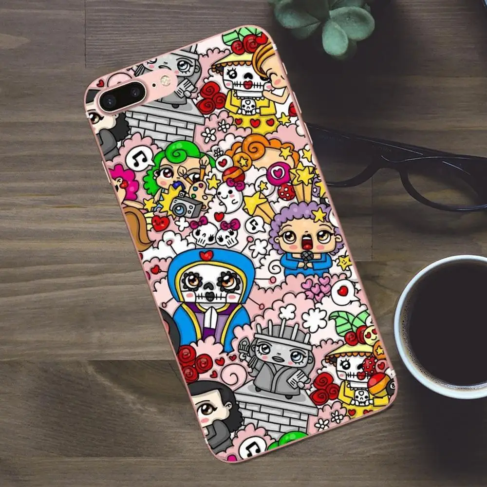 Doodle Art цветной музыкальный мягкий дизайн телефона для Huawei G8 Honor 5C 5X6 6X7 8 9 Y5II Mate P7 P8 P9