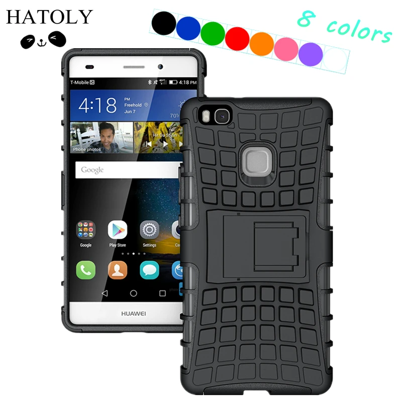 Чехол для Huawei P9 lite армированный корпус жесткий резиновый чехол задней панели