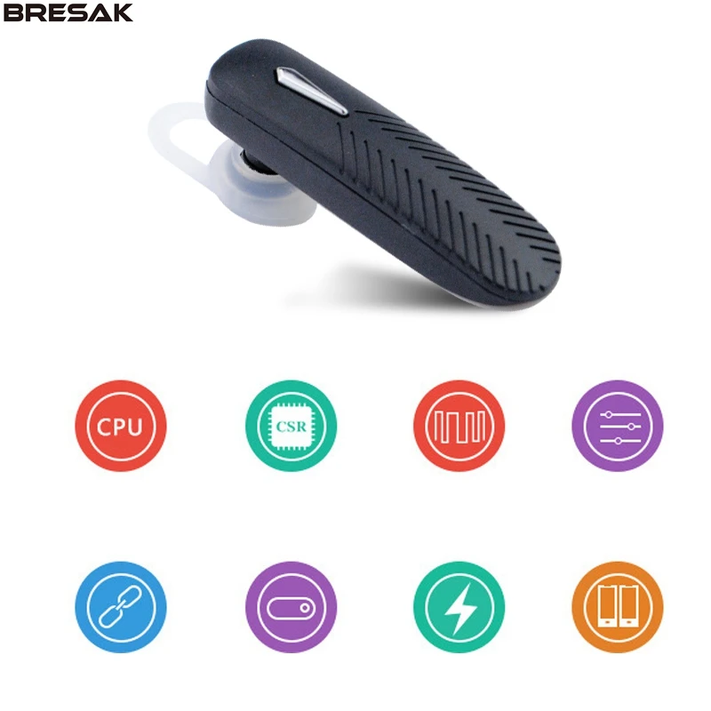 Беспроводной Bluetooth маленькие тонкие наушники микрофон музыка Спорт Бизнес