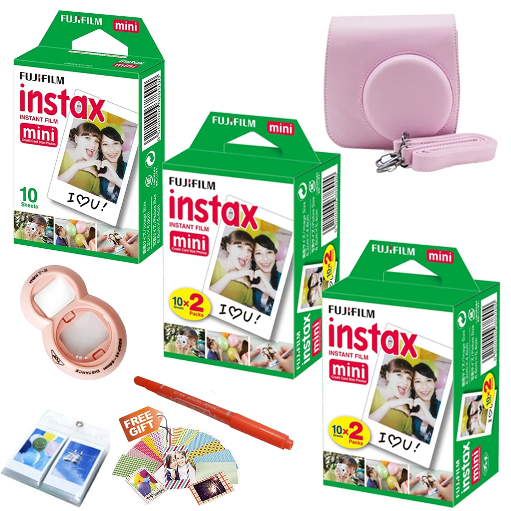 Для Fujifilm Instax Mini 8 фильм Фотоаппарат моментальной печати 50 листов мини белые