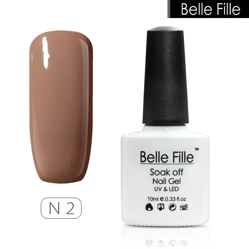 Belle Fille лак для ногтей Гель UV телесного цвета Цветной био Гели Soak Off Vernis
