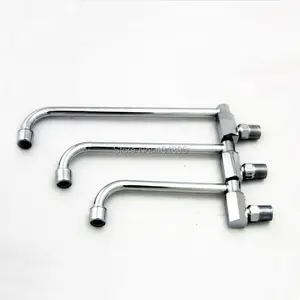 Сплав цинка и латуни серебряный цвет 20-30 см излив 2 модели настенный вращать переключатель холодной воды Кухонная Раковина L15116