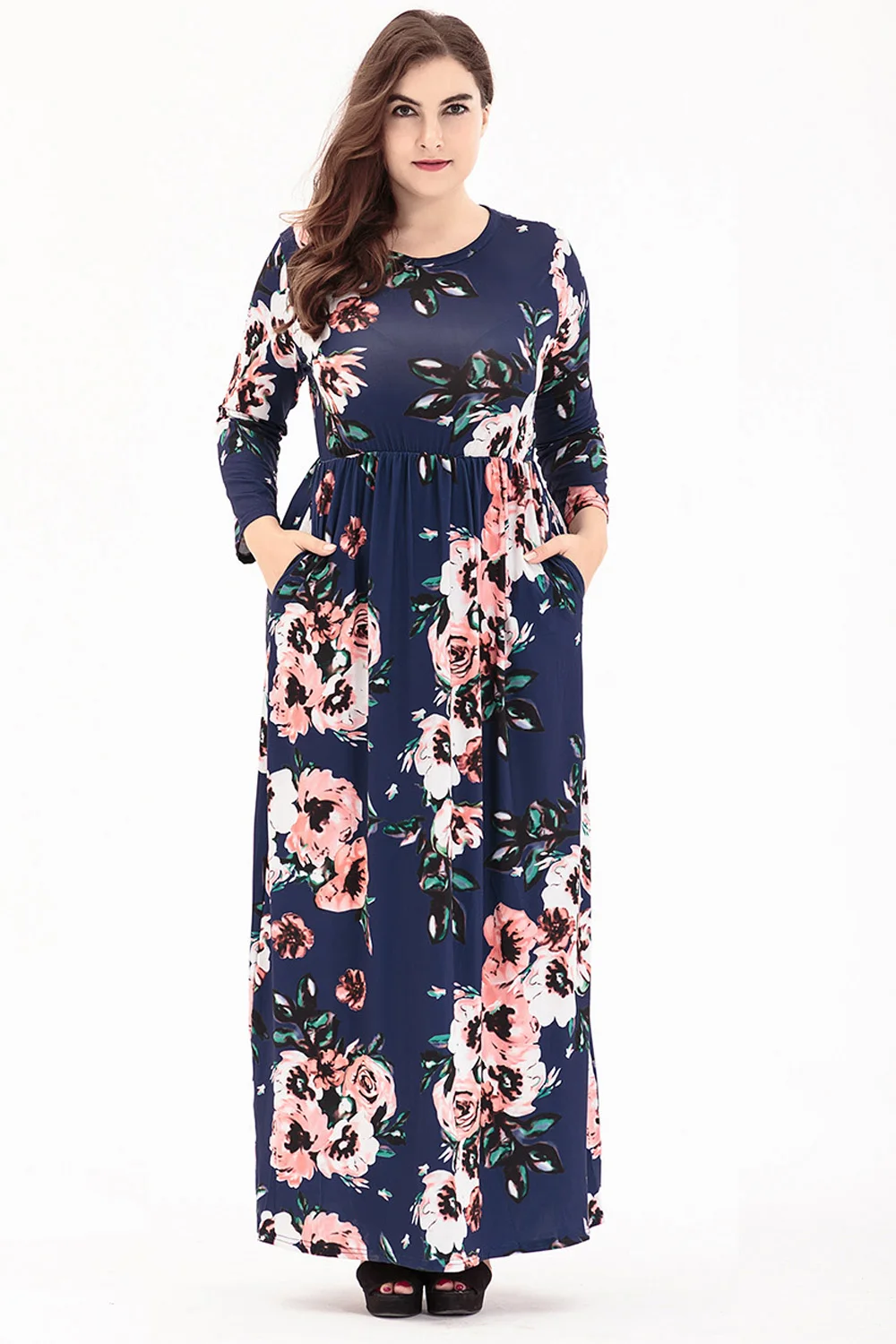 2018 горячая Распродажа летние платья женские макси платье с цветочным рисунком