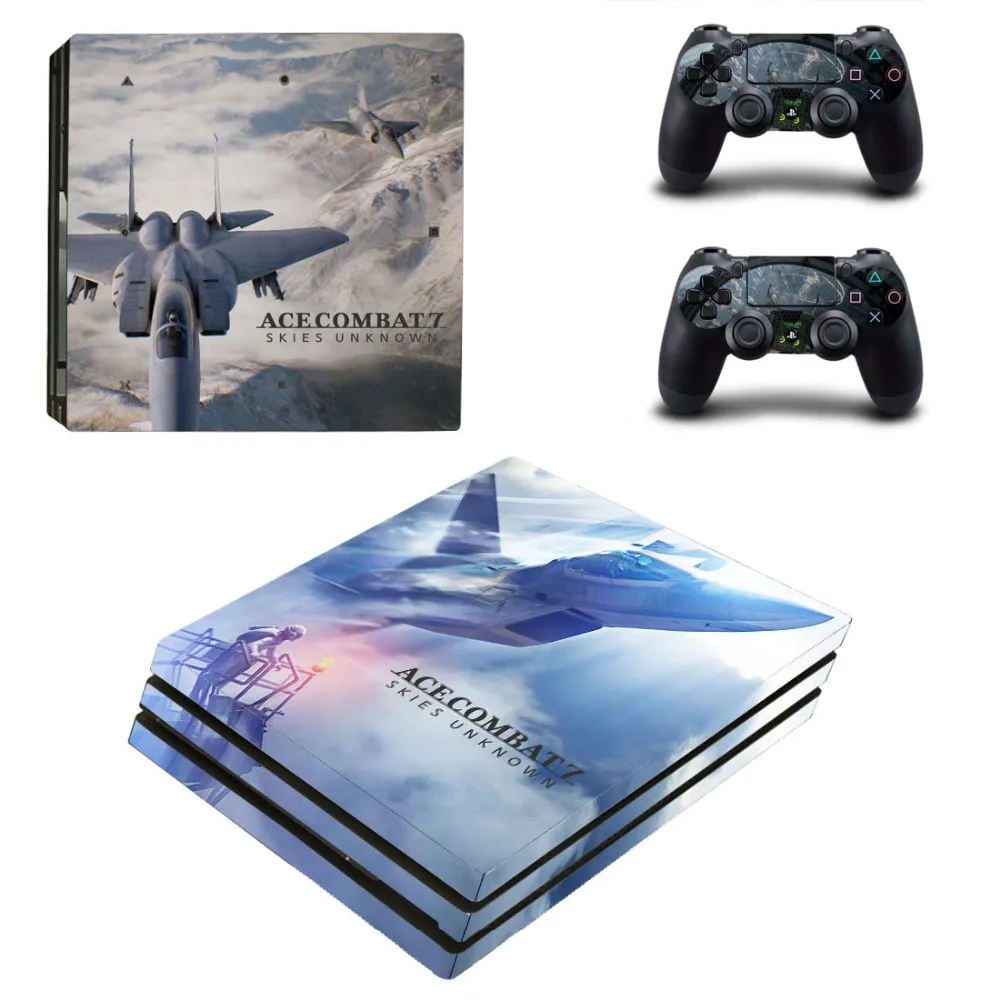 Ace Combat 7 Skies Unknown PS4 Pro наклейка на кожу Виниловая для Playstation 4 консоль и 2 контроллера