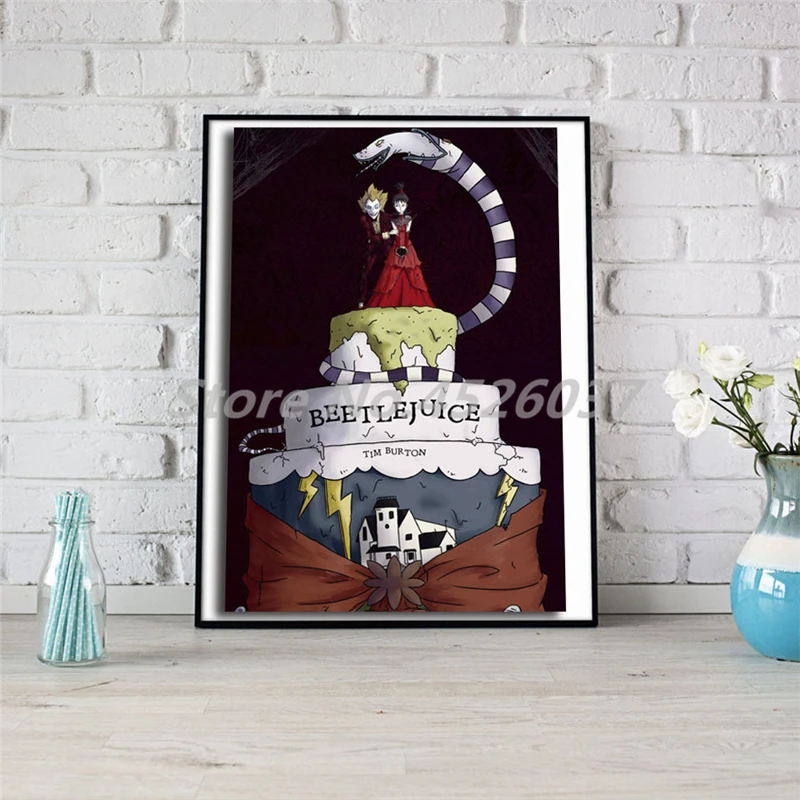 Настенная картина по мотивам фильма Beetlejuice плакат и печать на холсте