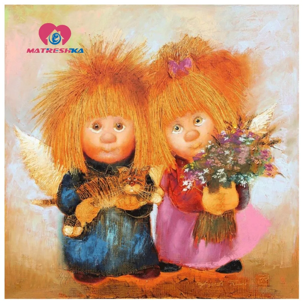 5d вышитый бриллиантами Ангел картины Стразы мозаика из страз полная сборка