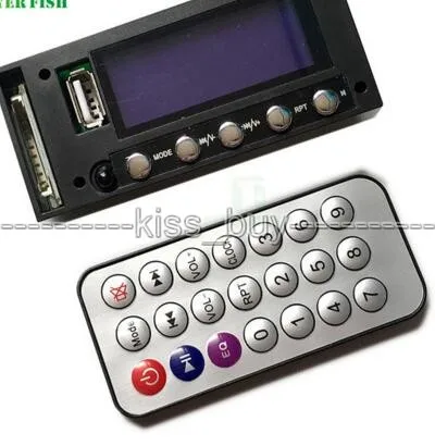 12 В Bluetooth MP3 плеер модуль SD USB цифровой светодиодный FM Радио стерео звук Mp3 декодер