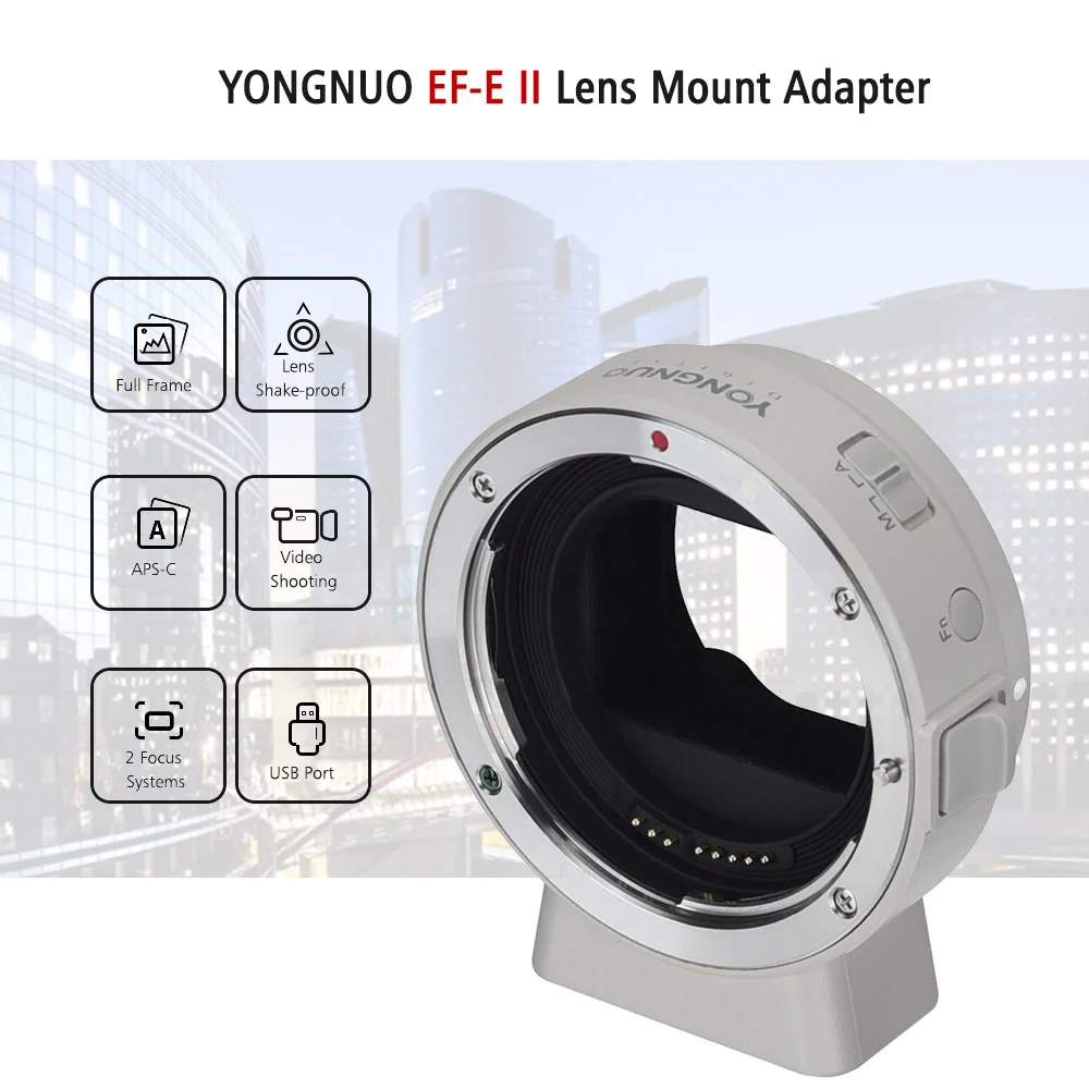 Кольцо адаптер для объектива YONGNUO Sony кольцо камеры E Mount автофокус Canon EF/EF Len A6300 A6000