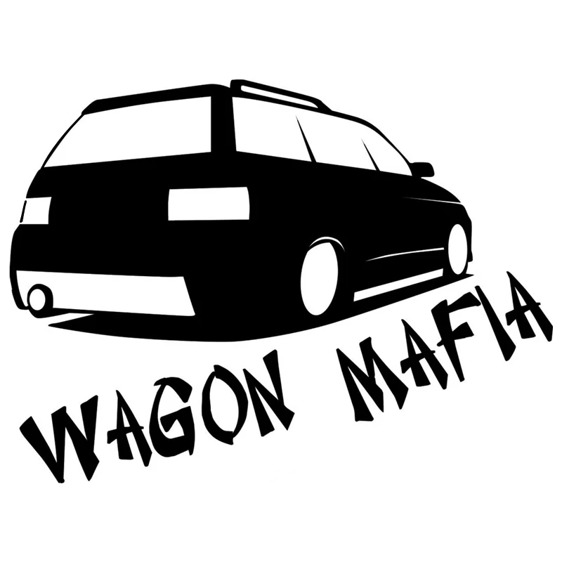 

CK2284#15*20cm Wagon mafia funny car sticker vinyl decal silver/black car auto stickers for car bumper window car decorations