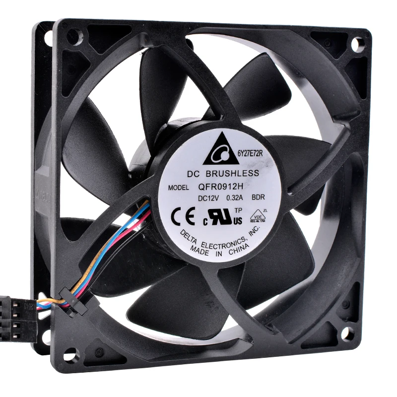 QFR0912H 9 см 92 мм вентилятор 9225 DC12V 0.32A FX8350 4 провод pwm Процессор кулер Вентилятор