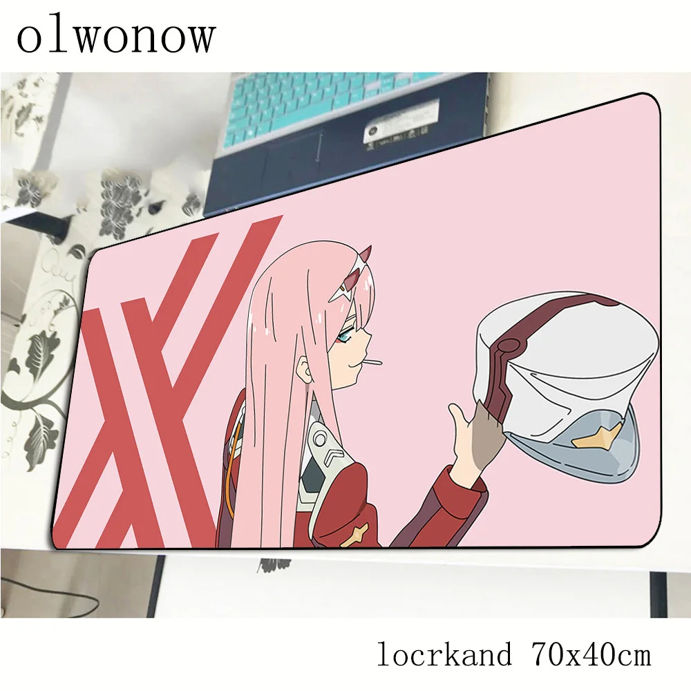 Darling в franxx коврик для мыши 70x40 см HD узор колодки лучший игровой геймер модные