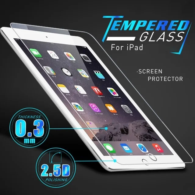 Закаленное стекло для iPad 2 3 4 5 6 Air Air2 Air3 Pro 9 7 10 2017 2018 Mini Защитная пленка экрана