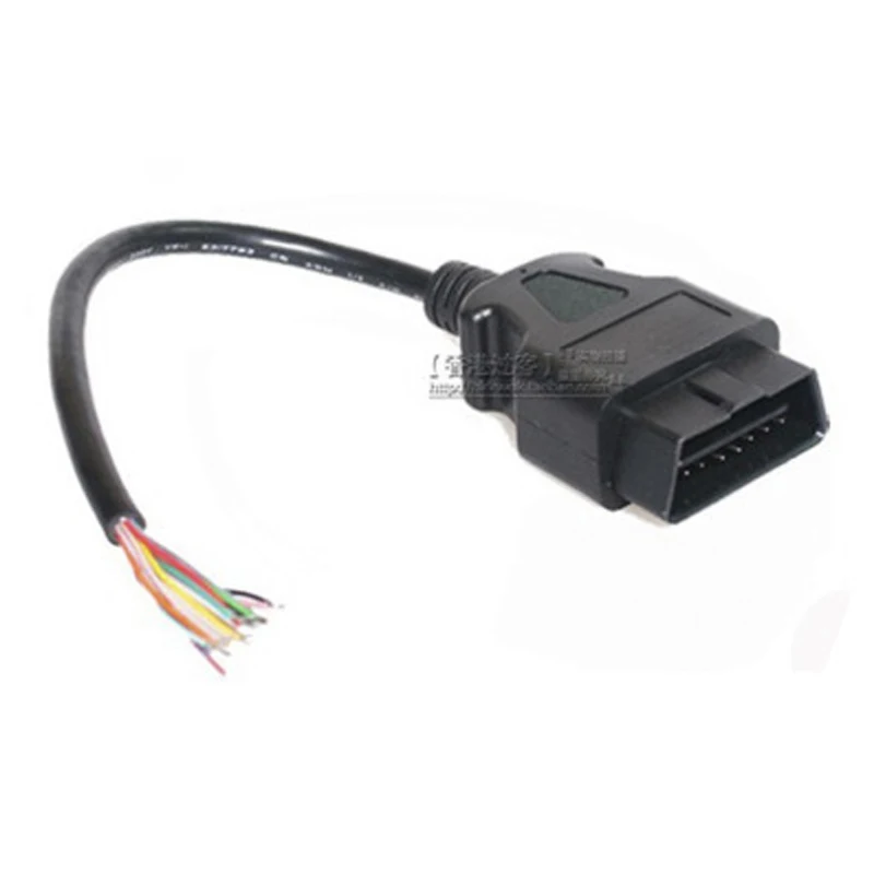 Высококачественный 50 шт./лот OBD 2 II 16 штырьковый мужской удлинитель