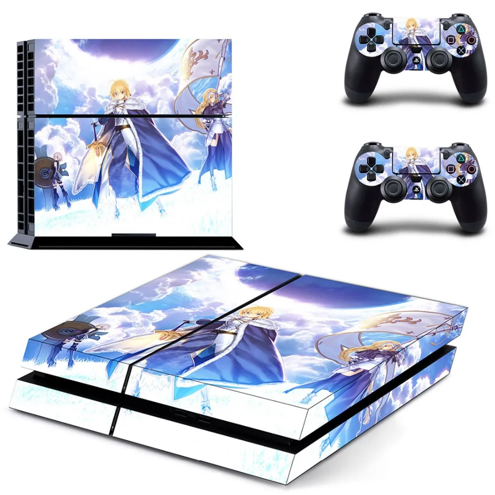 Аниме милые девушки сабля PS4 переводная картинка наклейка для Sony PlayStation 4 консоли