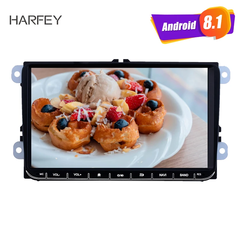 Harfey 9 &quotGPS Navi Android 8 1 радио для Фольксваген Пассат Поло Гольф Шкода с Bluetooth USB WIFI