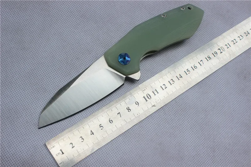 ZT0456 высококачественный складной нож лезвие: D2 (краска) ручка из нефрита G10