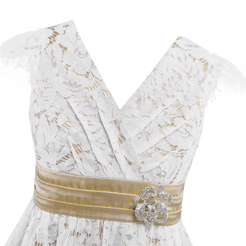 Детские Атласные Платья для девочек без рукавов с цветочным рисунком цвета