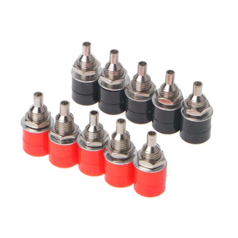 

10Pcs 4mm Female Banana Plug Socket Connector Binding Post Amplifier Terminals