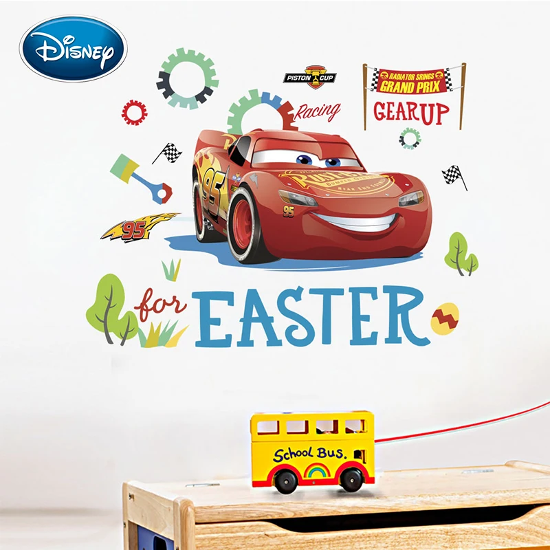 Дисней автомобиль мобилизация наклейки ПВХ детская комната спальня