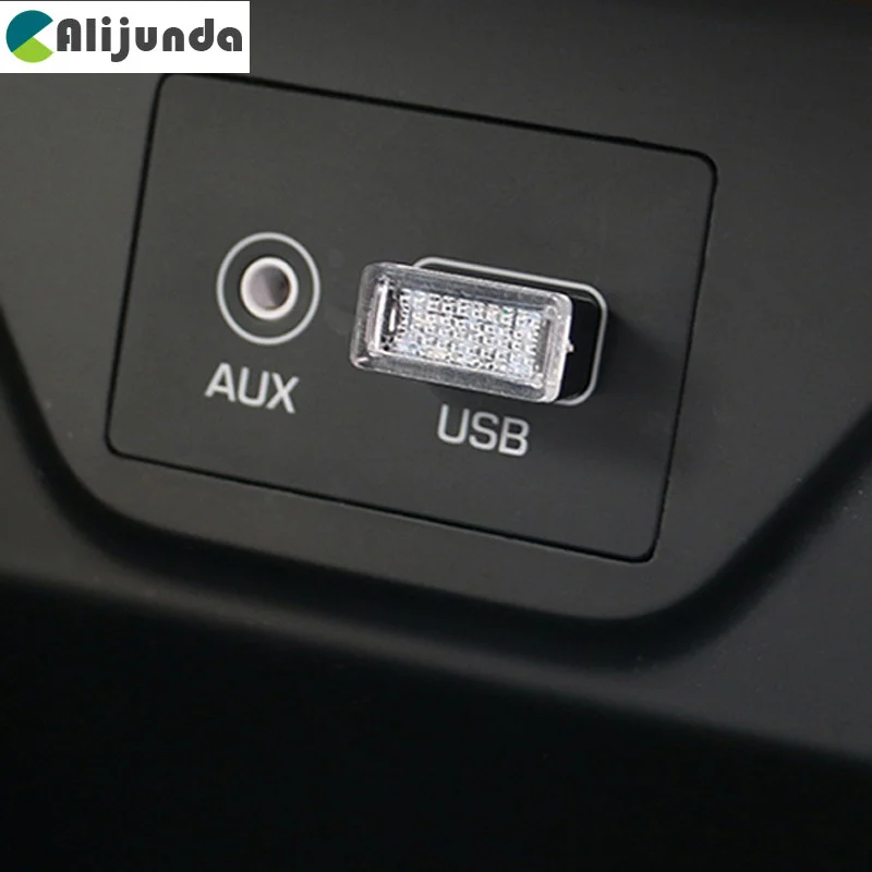 Автомобильный светодиодный атмосферный декоративный светильник с USB аварийное