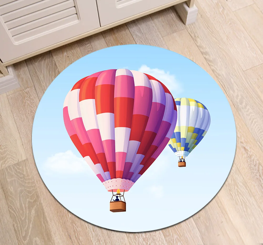 LB Белый Розовый воздушный шар круглый коврик из пены с эффектом памяти и ковер