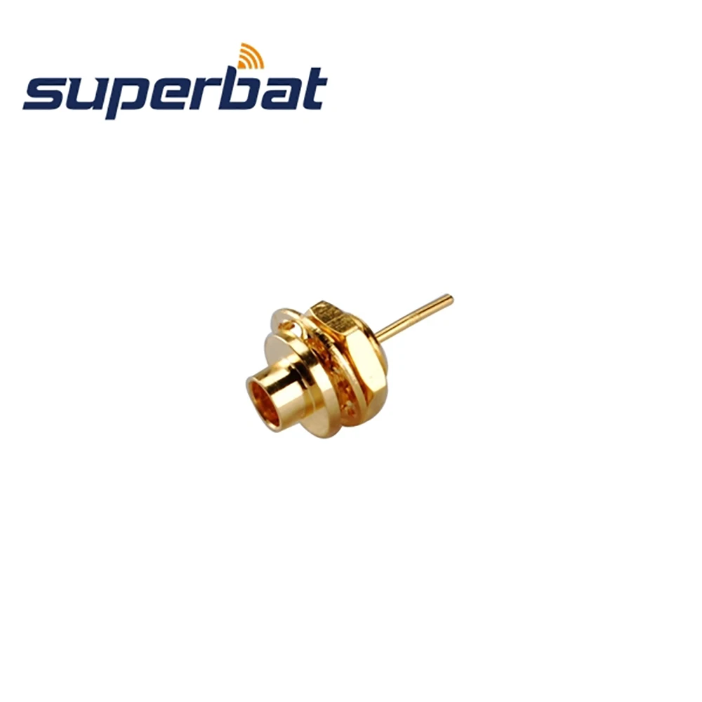 Superbat 10 шт. MMCX монтажный разъем с гайкой и припоем RF коаксиальный разъем|female