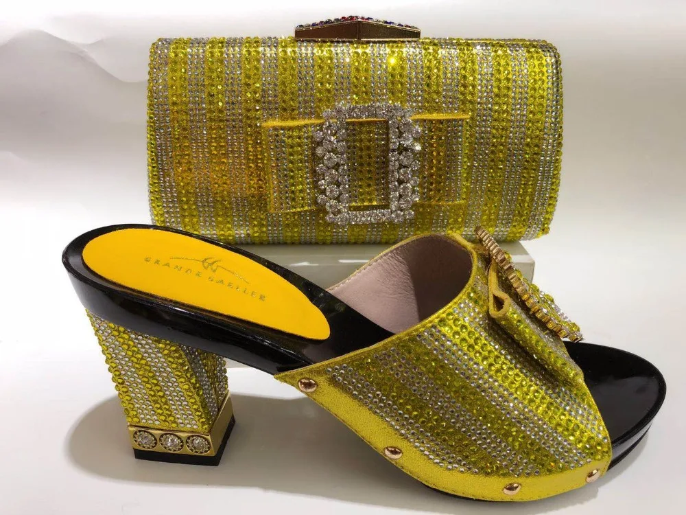 Королевский синий итальянская обувь и сумки в комплекте туфли с комплекты сумкой