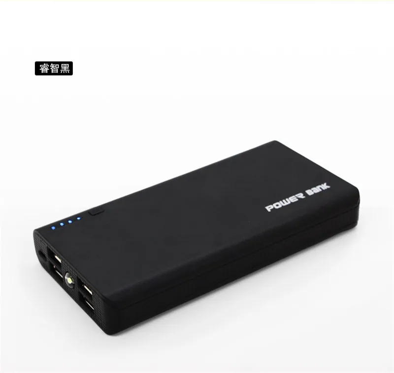 DIY 5 V Dual USB 6*18650 Блок питания чехол для мобильного телефона зарядное устройство корпус с 4U светодиодный свет для Iphone для samsung Xiaomi