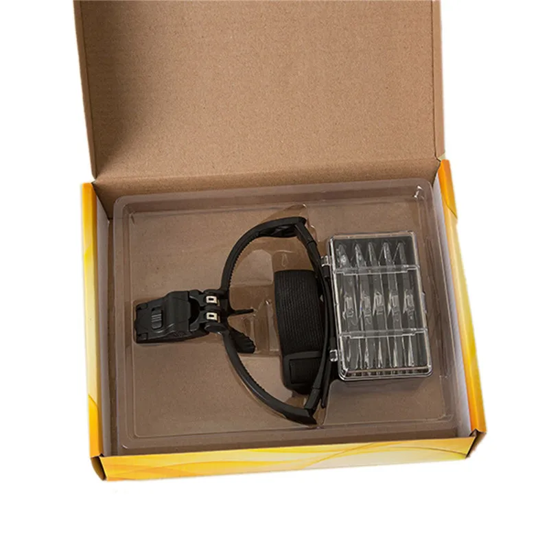 Повязка увеличительное Стекло глаз Лупа для ремонтных работ с налобным