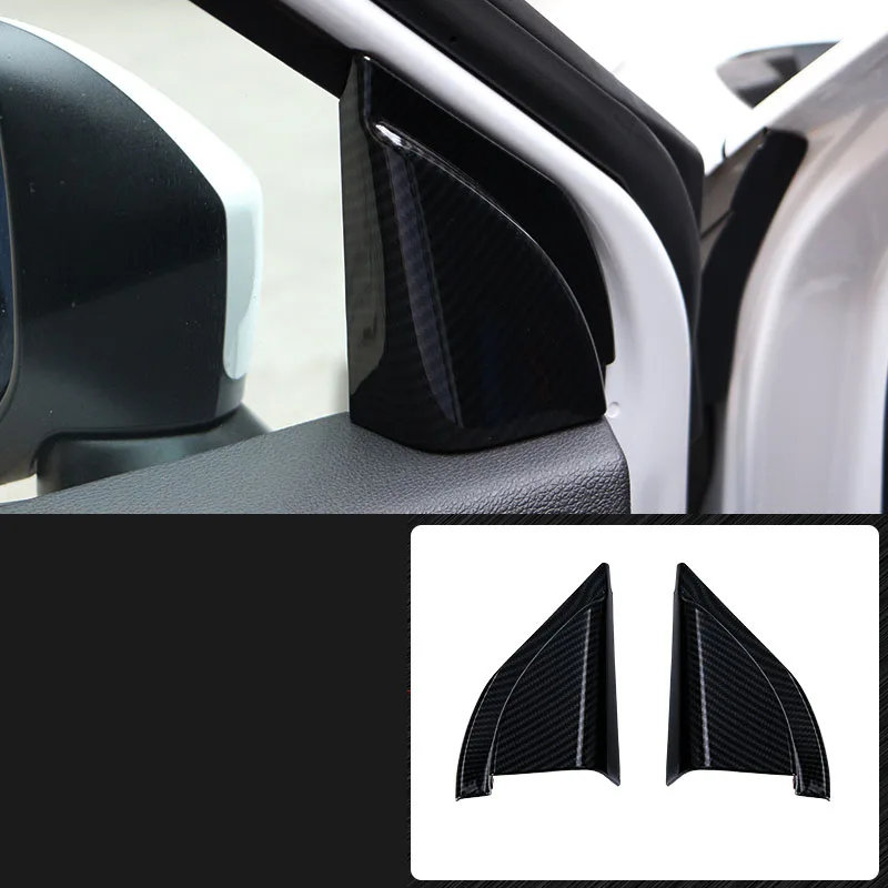 carbon fiber 2pcs Центральный рычаг управления подлокотник розетка панель блесток анти-kick pad интерьерные аксессуары для Mitsubishi ECLIPSE CROSS - Цвет: carbon fiber 2pcs
