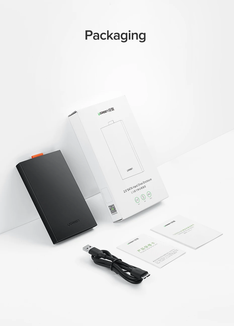 Ugreen 2,5 HDD чехол SATA к USB 3,0 адаптер внешний жесткий диск Корпус для SSD диск коробка-чехол на HDD HD 2,5 SSD чехол SATA к USB