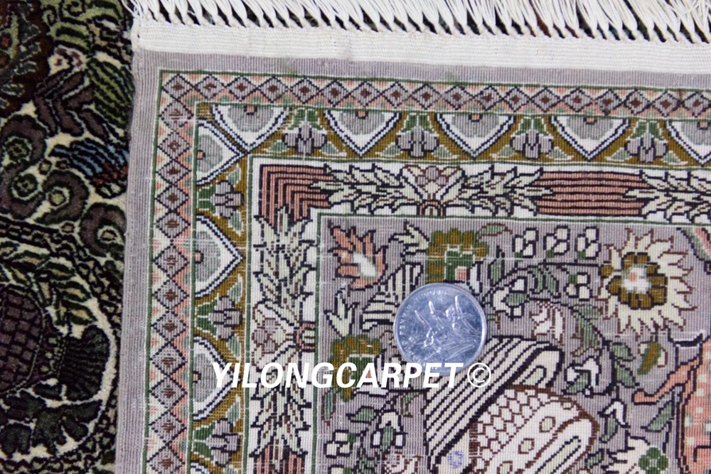 YILONG 2 &quotx 3&quot ручной работы 800 линий шелковый ковер высокое качество китайский
