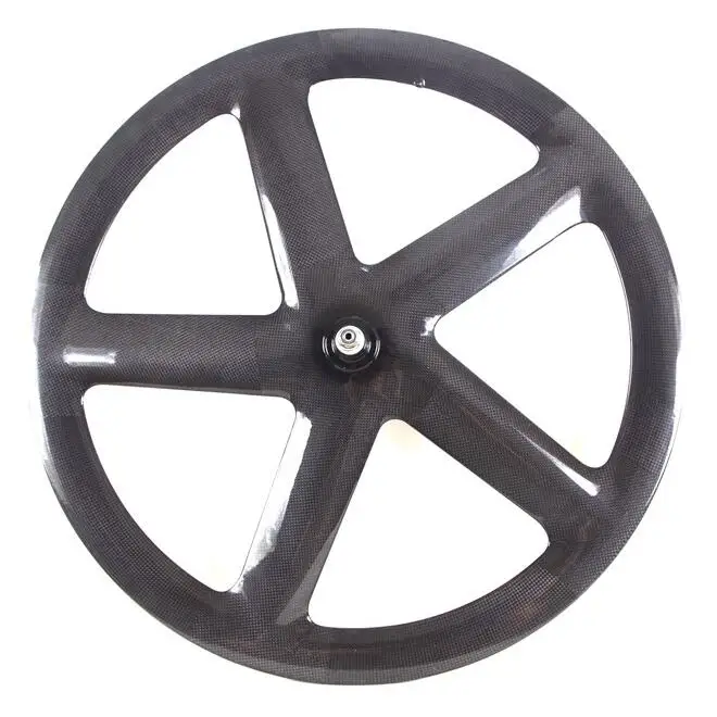 Изготовленный на заказ логотип углеродное 5 спицевое колесо или фиксированное