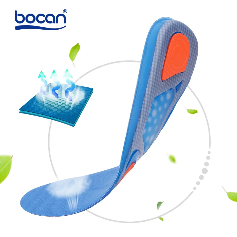 Bocan Gel insoles 1 pair Top Quality Inserts Comfortable Shoe Insoles shock absorption insole for men and women