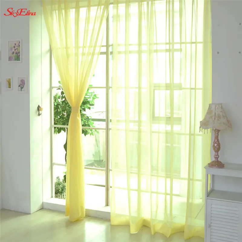 Современные короткие оконные тюль вуаль занавеска для перегородка гостиной дома