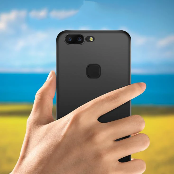 Чехол для Oneplus 5 T черный матовый Мягкий силиконовый чехол One plus 5T A5010 карамельный