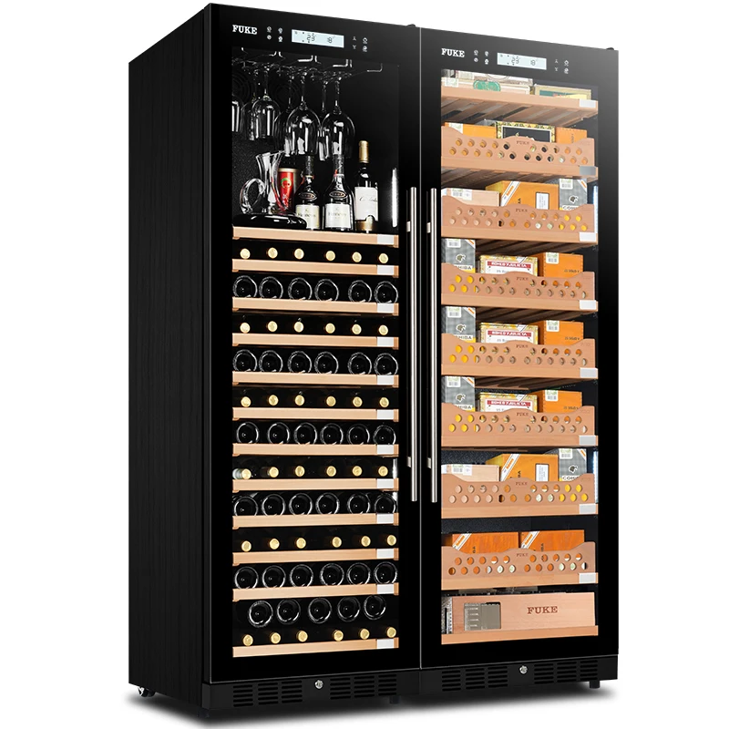 Шкаф для сигар со светодиодным освещением humidor винный шкаф дисплей большой