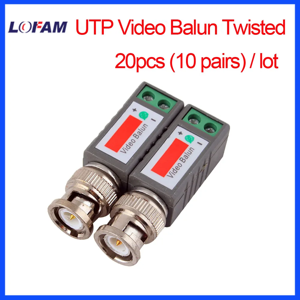 20 шт. 10 пар пассивные трансиверы LOFAM 2000ft|balun bnc|balun videobalun transceiver |