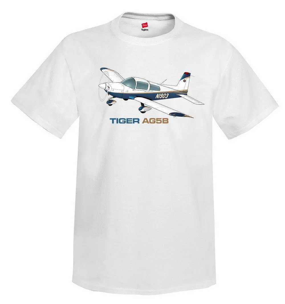 

2019 New Summer Men Hot Sale Fashion Tiger Aircraft AG5B Airplane T-Shirt - Personalized with Your T Shirt