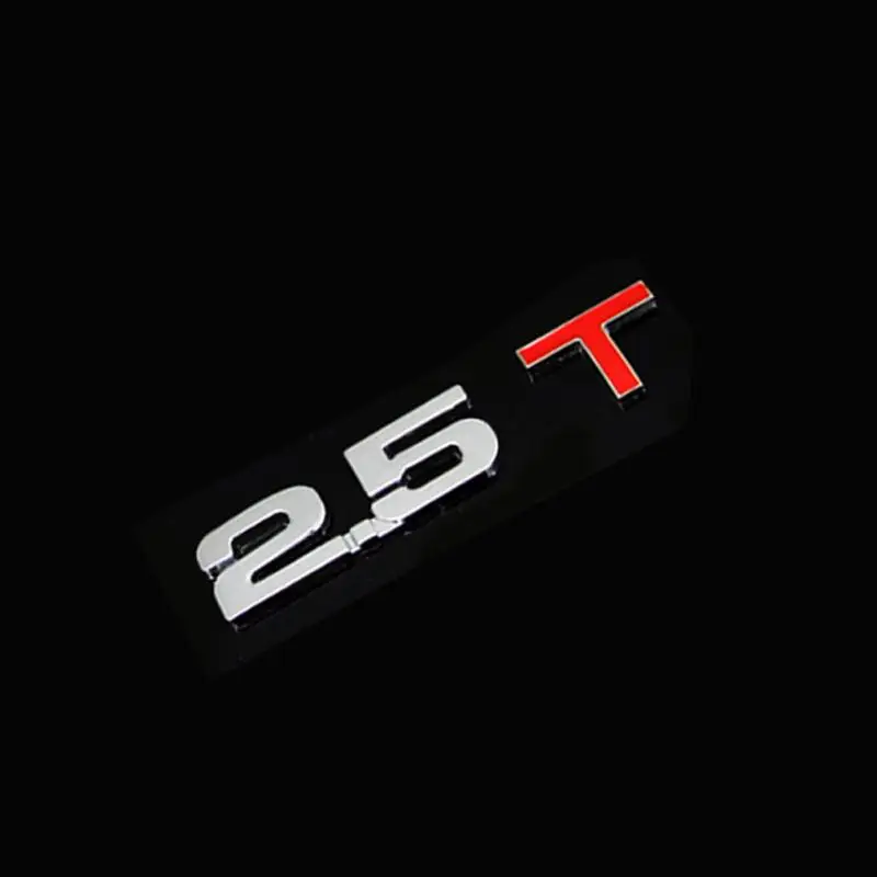 Металлический 3D 1,4 1,5 1,6 1,8 2,0 2,2 2,4 2,5 2,8 3,0 с логотипом автомобиля задний багажник эмблема хвостовая часть украшения знак наклейка Объем двигателя