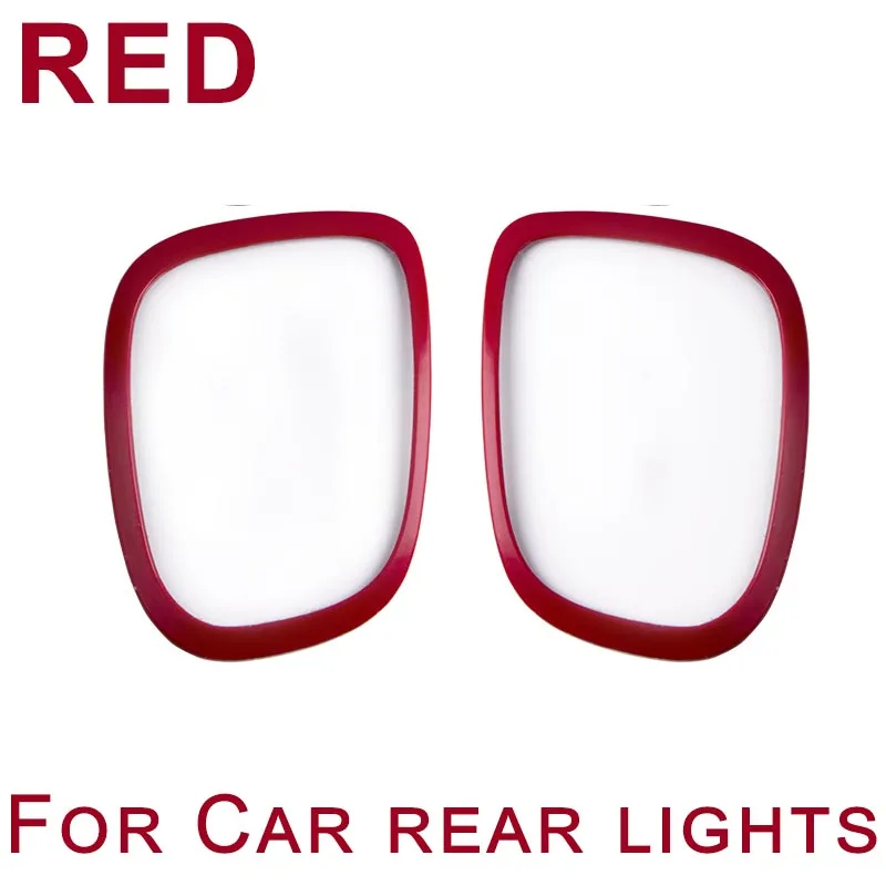 RearLight Red 2pc Мини-головной светильник и задний светильник, декоративная литьевая крышка, гладкая поверхность для Mini Cooper Hatch Countryman F55 F56 R60 - Название цвета: RearLight Red 2pc