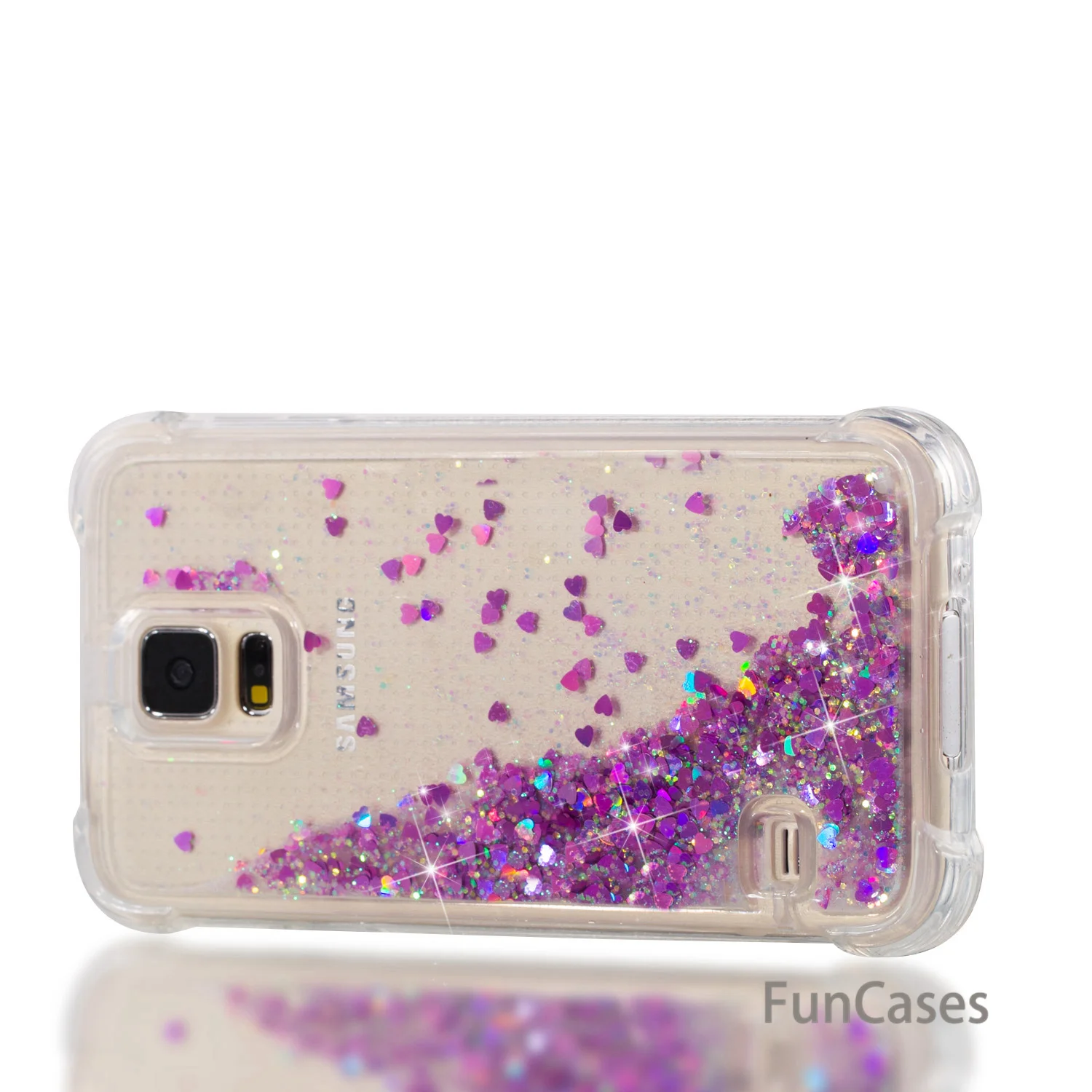 Розовые звезды случае СПС Capinha samsung S5 ТПУ Мягкая задняя крышка котб Глянцевая