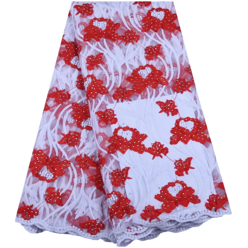

New Arrival Milk Silk Mesh Lace Fabric African Lace Fabric 2019 High Quality Tulle Lace French Lace Fabric For Party Dress S1567