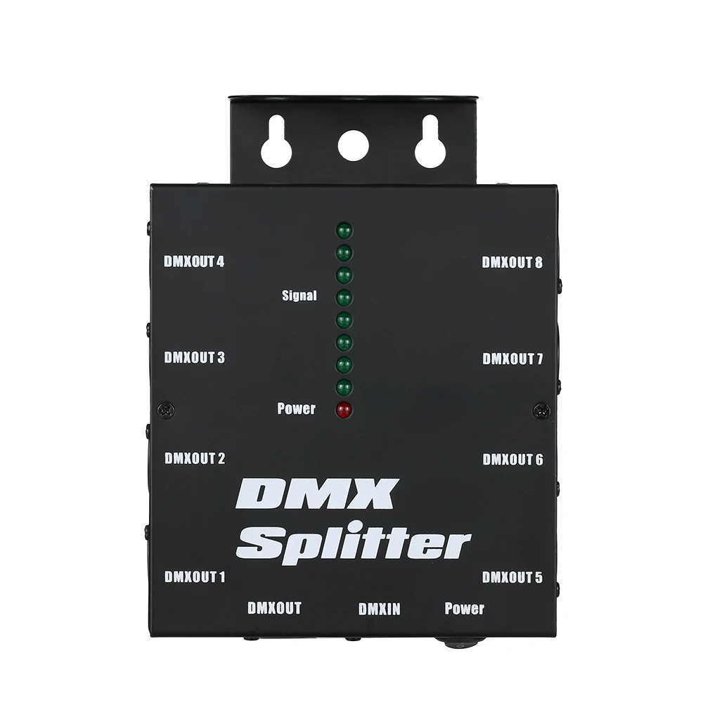 DMX512 оптический сплиттер Портативный 8 каналов усилитель распределения для вечерние DJ шоу клуб диско КТВ сценический светильник